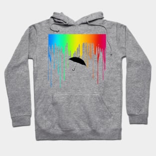 The Umbrella Academia - umbrella and colored rain | Number five Hoodie